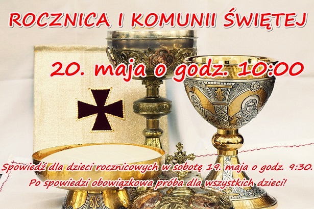 ROCZNICA PIERWSZEJ KOMUNII ŚW.