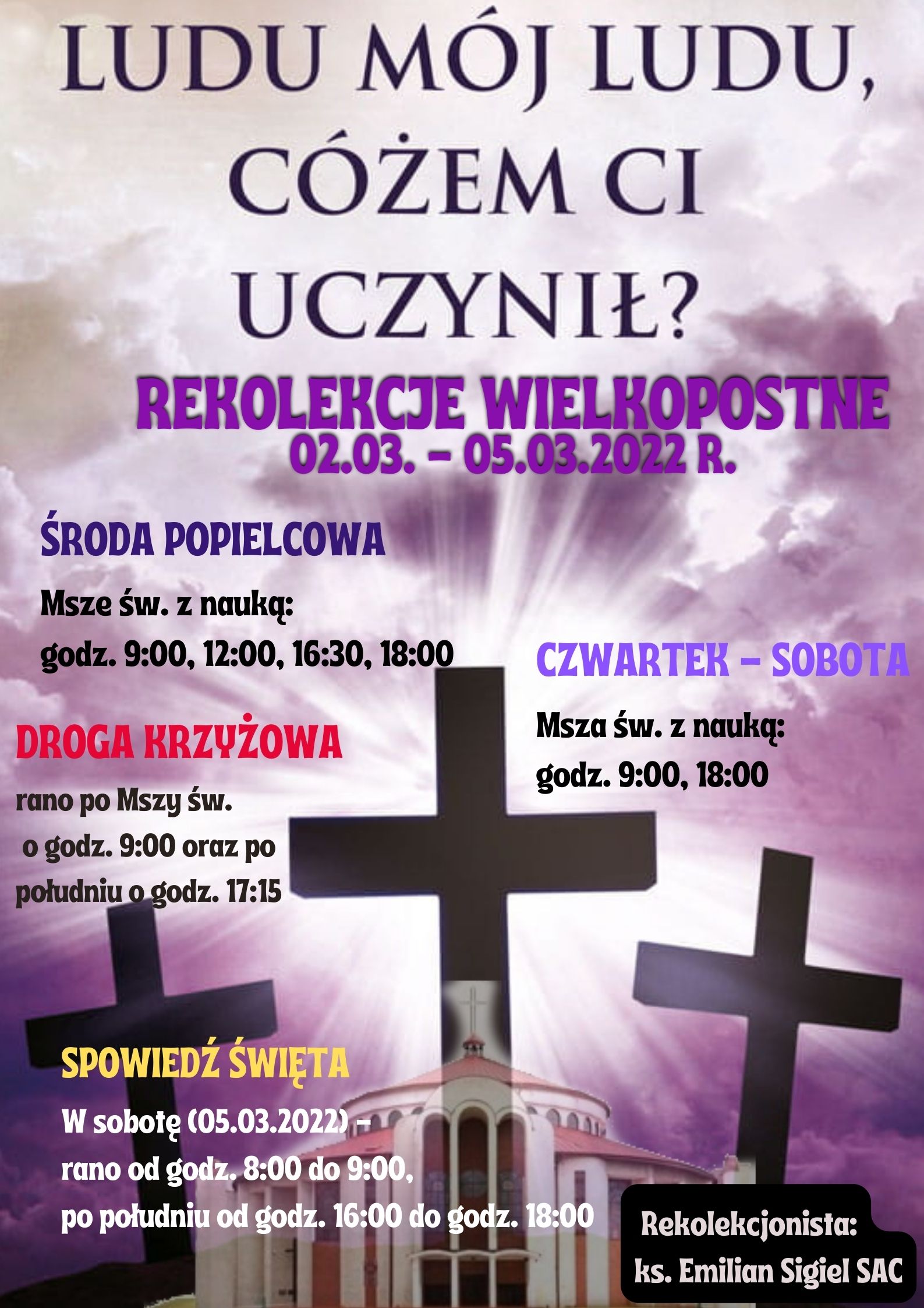 Rekolekcje Wielkopostne